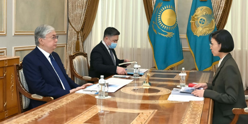 Тоқаев Экология министрі Зүлфия Сүлейменованы қабылдады