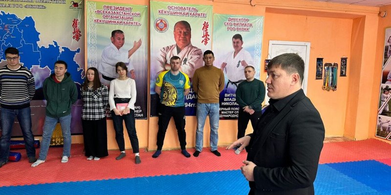 Солтүстік Қазақстан облысының каратэшілері «AMANAT» партиясына қолдау білдірді
