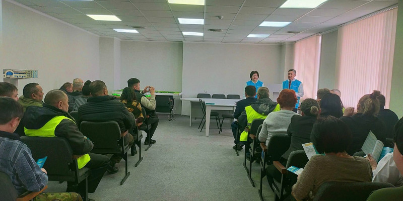 Петропавл қаласының әуежайында үгіт-насихат кездесуі өтті