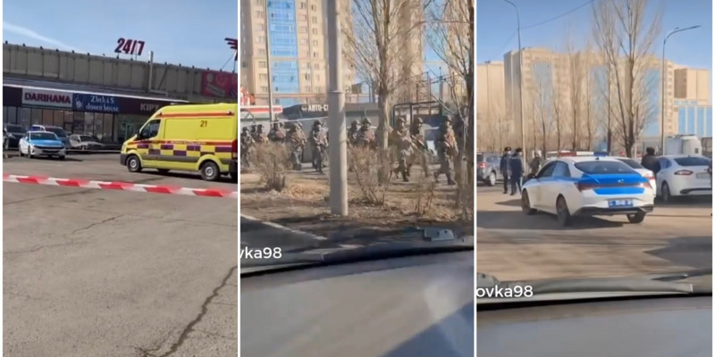 Астанада полиция мен арнайы жасақ сауда орталығын қоршауға алды