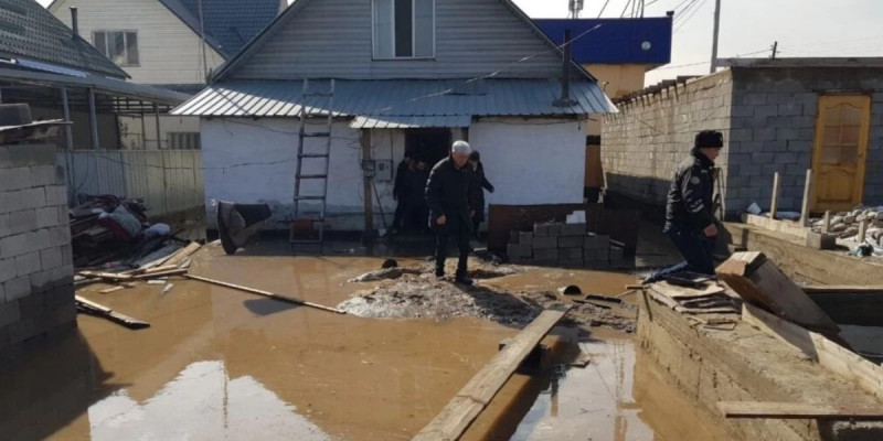 Алматы облысындағы ауыл су астында қалды