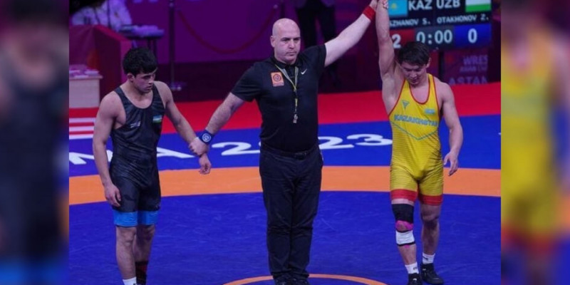 Санжар Досжанов Азия чемпионы атанды