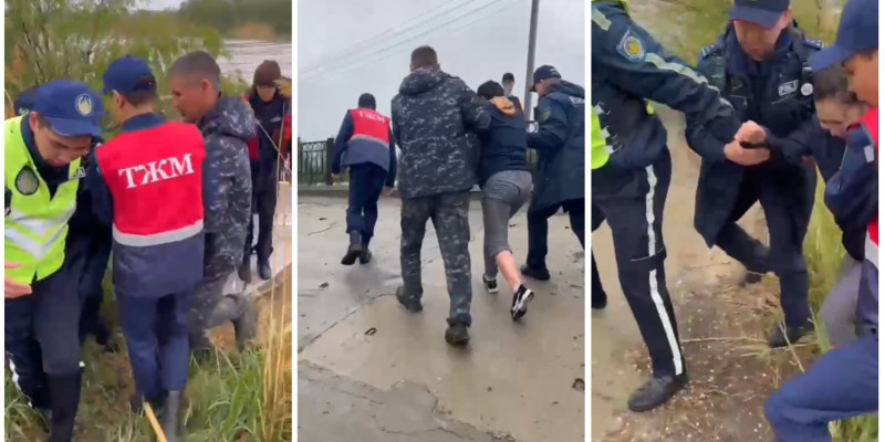Атырауда 23 жастағы қыз көпірден секіріп кетті (ВИДЕО)