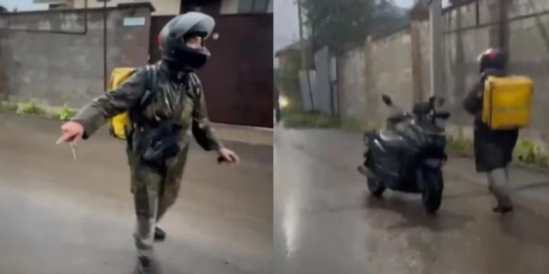 Алматыда тамақ жеткізуші жігіт үй иесіне пышақ кезеп, сес көрсеткен