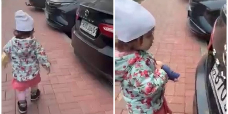 Туды көргенде Әнұран айта жөнелген бүлдіршін елді сүйсінтті (ВИДЕО)