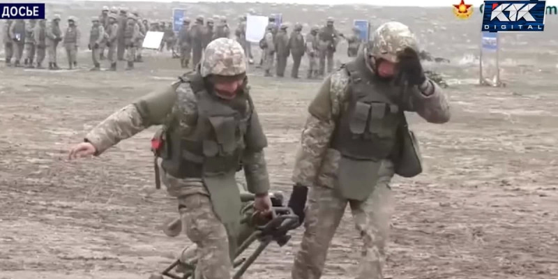 Жамбыл облысында снарядтан жарақаттанған үш офицердің жағдайы белгілі болды