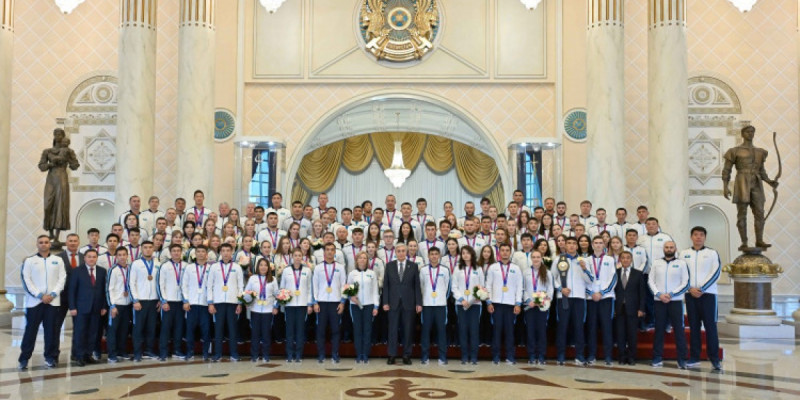 Мемлекет басшысы Азия ойындарының жүлдегерлерін қабылдады
