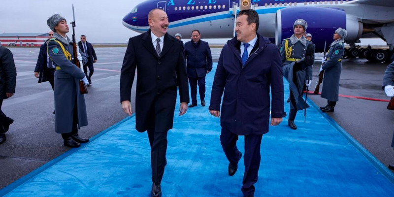 Астанаға Әзербайжан президенті Ильхам Әлиев келді
