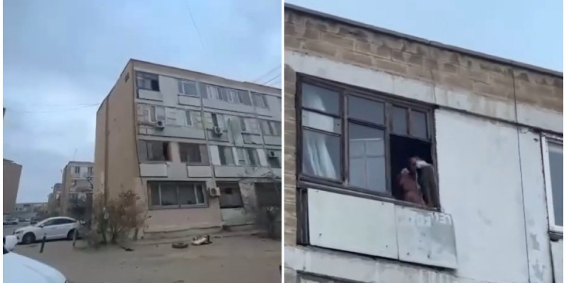 Ақтауда терезеден жиһаз лақтырған ер адам жауапкершілікке тартылды