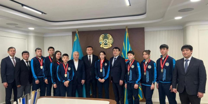Астанада әлем чемпионы атанған каратэшілерге құрмет көрсетілді