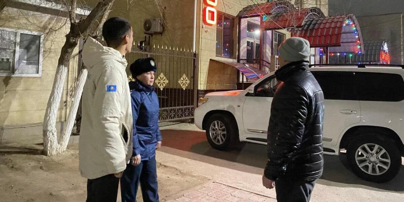 «Қауіпсіз қоғам»: Түнгі рейд кезінде кәмелетке толмағандар ұсталды