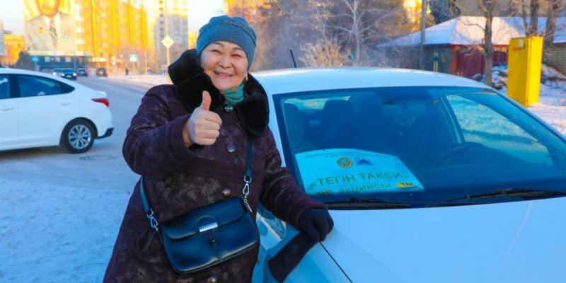 Астанада аязға байланысты тегін тамақ таратылып, такси ұйымдастырылды