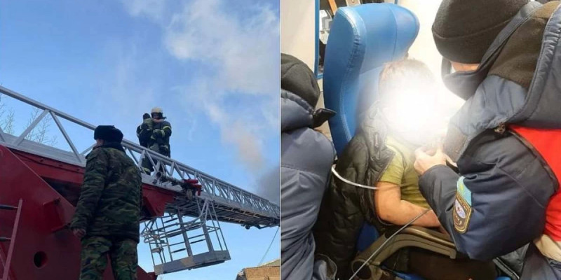 Павлодарда өртеніп жатқан пәтерден 8 жастағы бала құтқарылды