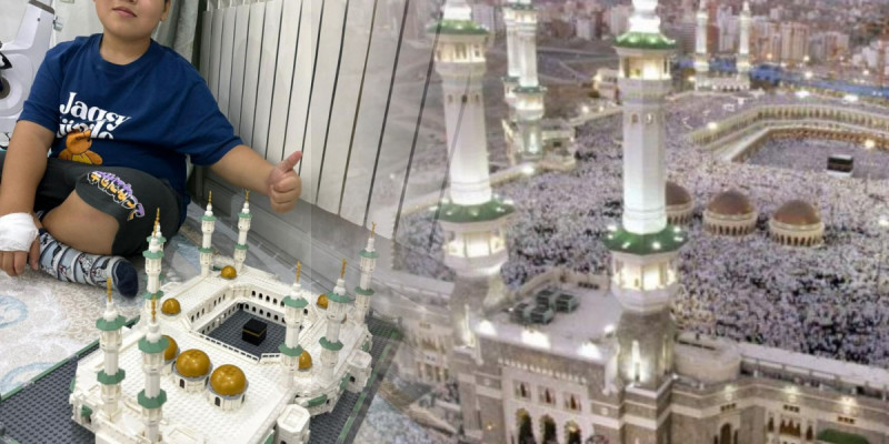 Умраға жолдама: Lego-дан Меккедегі мешітті құраған 10 жастағы Нұрали