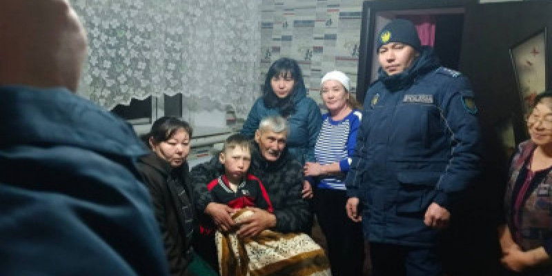 Абай облысында боранда жоғалып кеткен бала аман-есен табылды