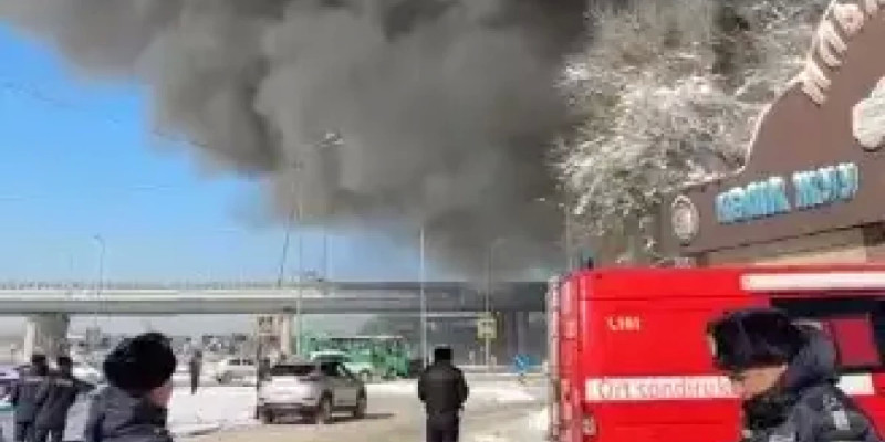 Алматыдағы барахолка базарынан өрт шықты