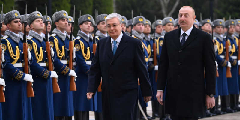 Әзербайжанда Қазақстан президентін салтанатты қарсы алу рәсімі өтті