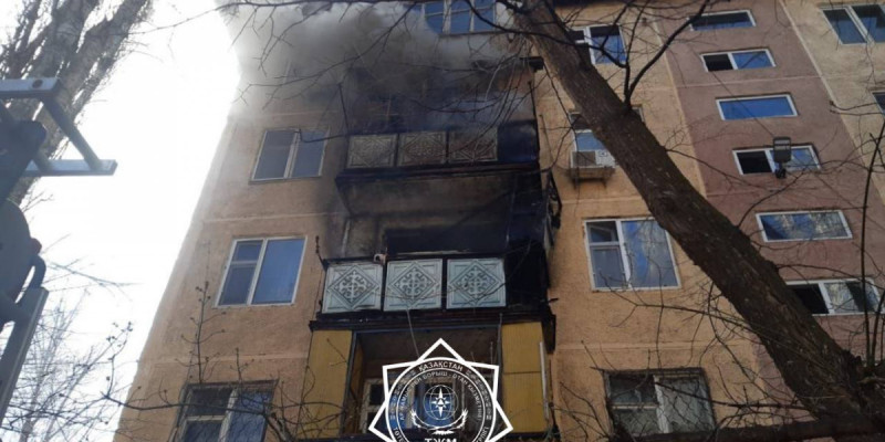 Жамбыл облысында өрт кезінде 14 адам құтқарылды