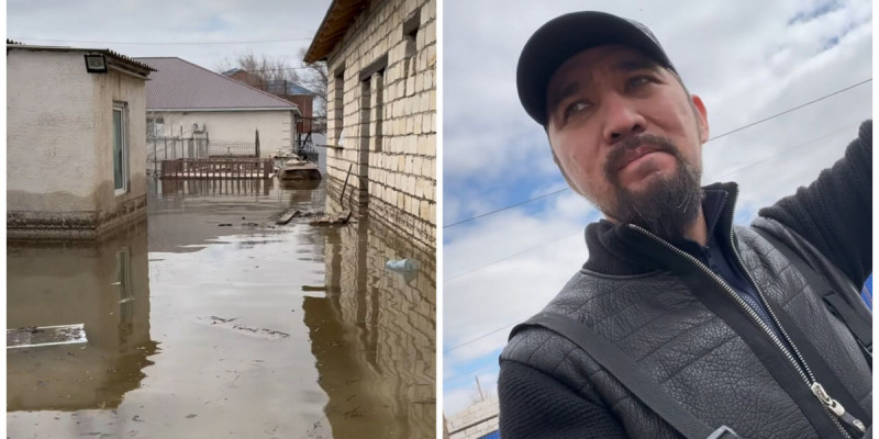 Үйінің суға кеткенін көрген актер жыларман күйге түсті