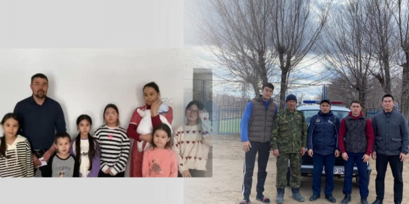 "Кері бұрылып үлгермедім": Ойылдықтар су тасқыны кезінде түнде жолда қалған 7 балалы отбасыны аман алып қалды