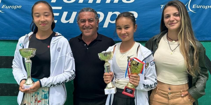 Қазақстандық жас теннисшілер Албаниядағы жарыста жеңімпаз атанды