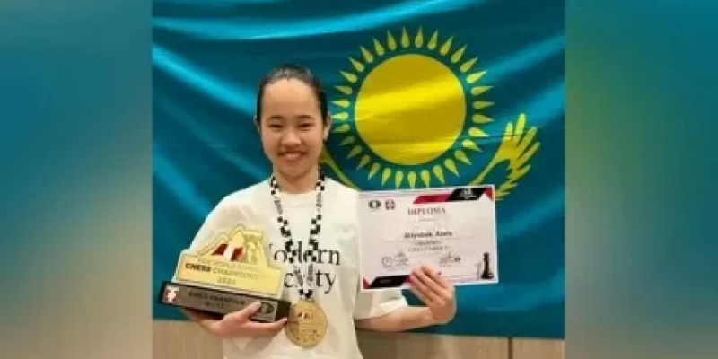 13 жастағы Айару Алтынбек шахматтан оқушылар арасында әлем чемпионы атанды