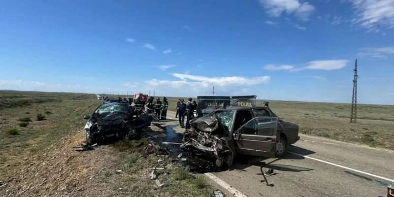 Ұлытау облысында жол апатынан бес адам қаза тапты