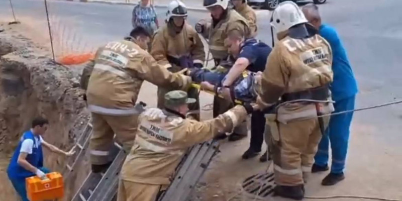 Рудныйда 85 жастағы әже траншеяға құлап кеткен