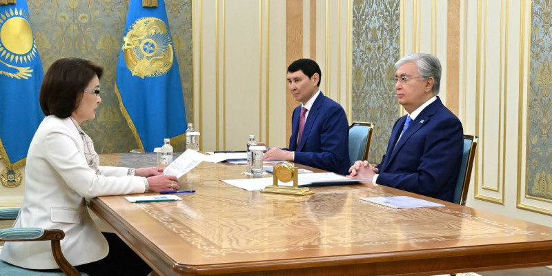 Ақмарал Әлназарова Президентке есеп берді
