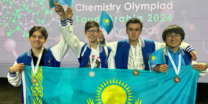 Қазақстандық оқушылар химия олимпиадасында 4 медаль жеңіп алды