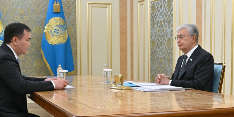 Мемлекет басшысы Астана қаласының әкімі Жеңіс Қасымбекті қабылдады