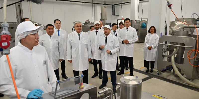 Президент Қосшыдағы жартылай фабрикат өндіретін кәсіпорынға барды