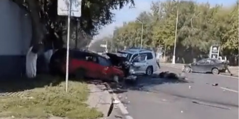 Қарағандыда 6 көлік соғылып, бір адам қаза тапты