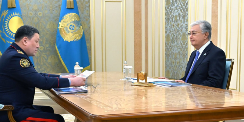 Ішкі істер министрі Ержан Сәденов Президентке есеп берді