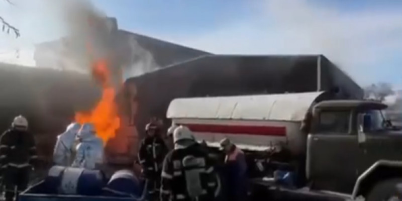 Павлодарда жанармай құю бекетінен өрт шықты