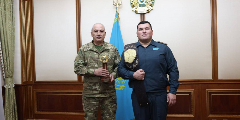 «Қазақстан барысы-2024» турнирінің жеңімпазы офицер лауазымына тағайындалды