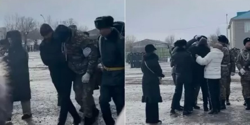 Аягөзде сарбаз ант қабылдау кезінде есінен танып қалған