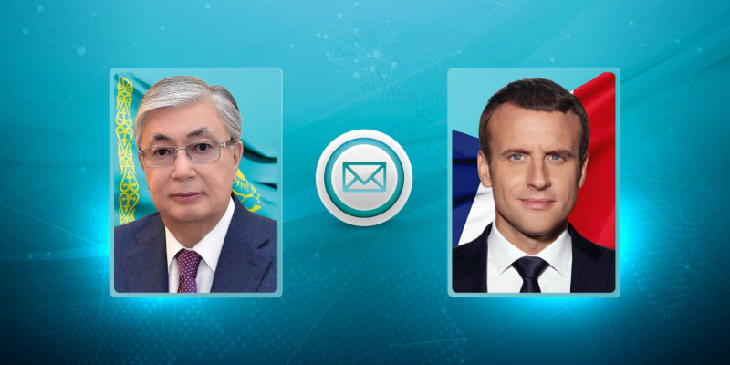 Мемлекет басшысы Эмманюэль Макронға көңіл айту жеделхатын жолдады