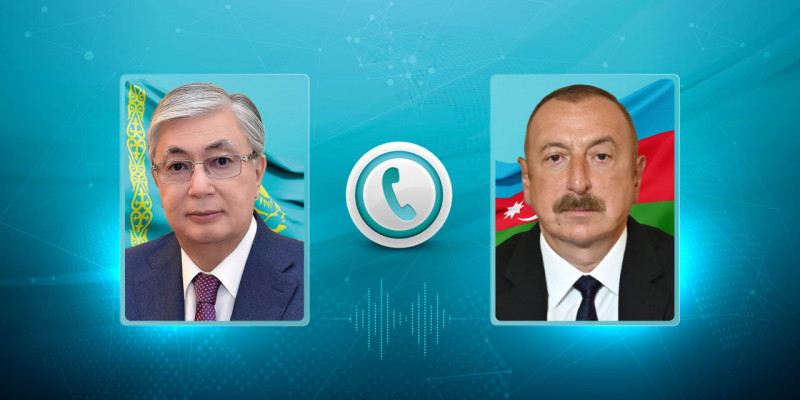 Тоқаев Әзербайжан президенті Ильхам Әлиевпен сөйлесті