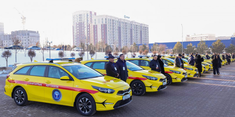 Шымкентте медициналық ұйымдарға 22 жаңа жедел жәрдем көлігі сыйланды