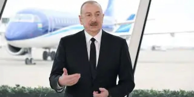 Ильхам Әлиев Ақтау маңындағы ұшақтың апатқа ұшырау себептерін айтты