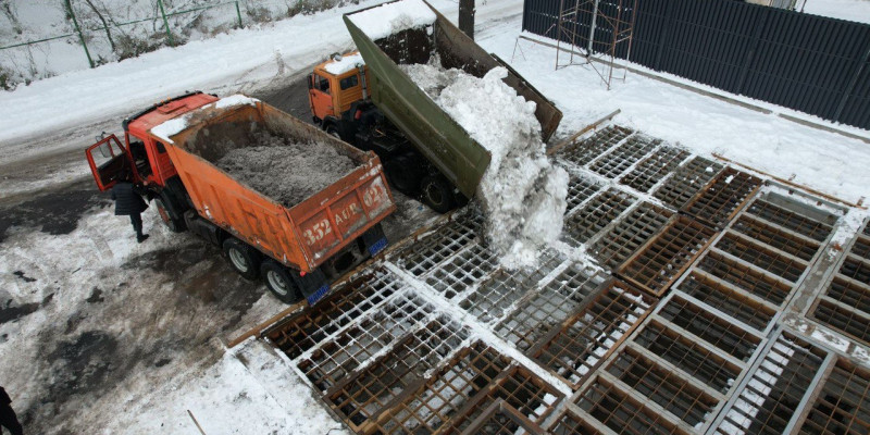 Алматы қаласында алғашқы қар еріту пункті іске қосылды