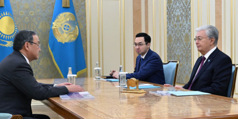 Қасым-Жомарт Тоқаев Ұлттық ғылым академиясының президенті Ақылбек Күрішбаевты қабылдады
