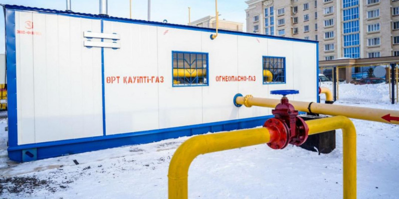 Астанада тағы бір елді мекен табиғи газға қосылды