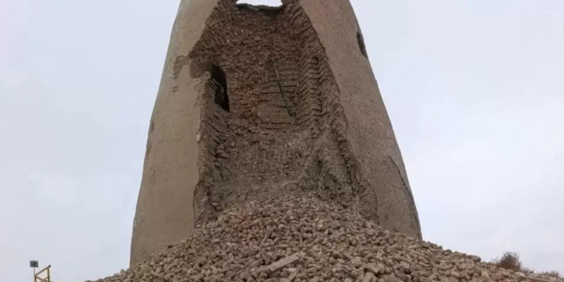 Түркістан облысында тарихи ескерткіштің бір бөлігі опырылып түсті