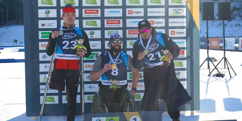 Ербол Хамитов пара биатлоннан әлем чемпионатында жүлдегер атанды