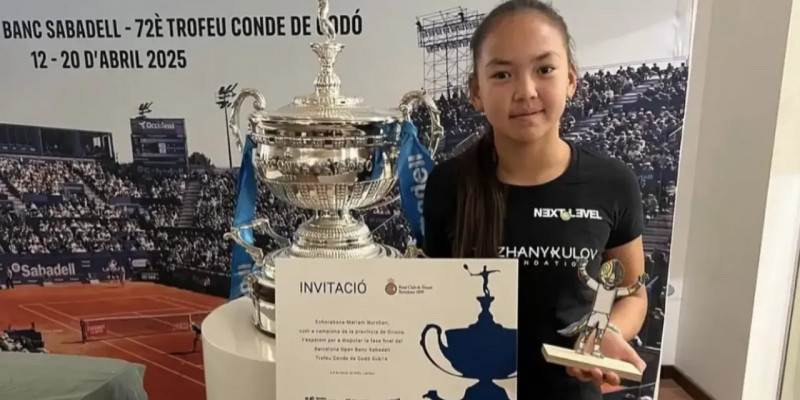 14 жастағы қазақстандық теннисші Барселонада чемпион атанды