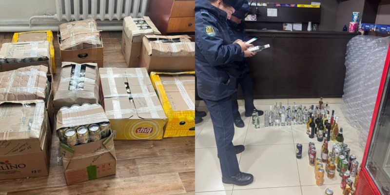 Ақтөбеде 34 кәсіпкер алкоголь өнімдерін заңсыз сатқан