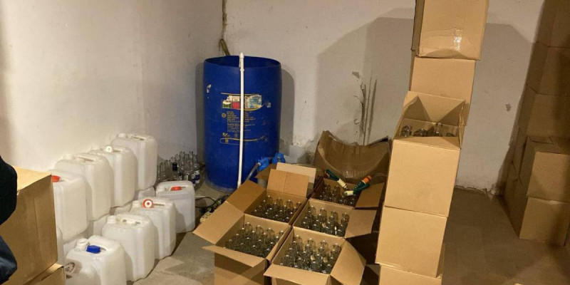 Қостанай облысында алкоголь өнімдерін заңсыз өндіретін цех анықталды