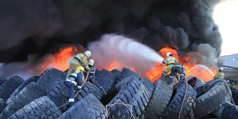 Талғардағы зауыттан шыққан өрт толық сөндірілді